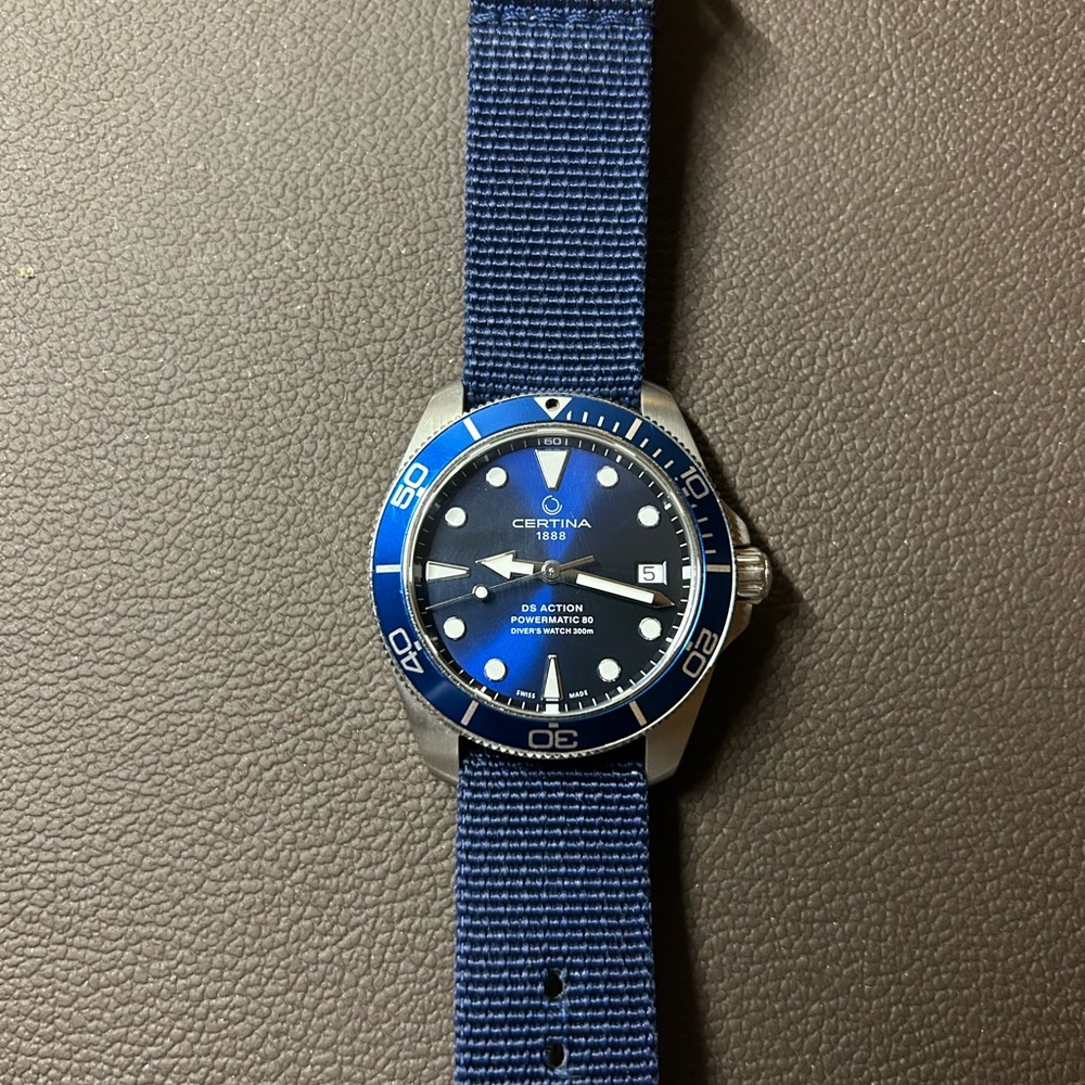 Certina DS Action Powermatic 80 38mm automatic dive watch
